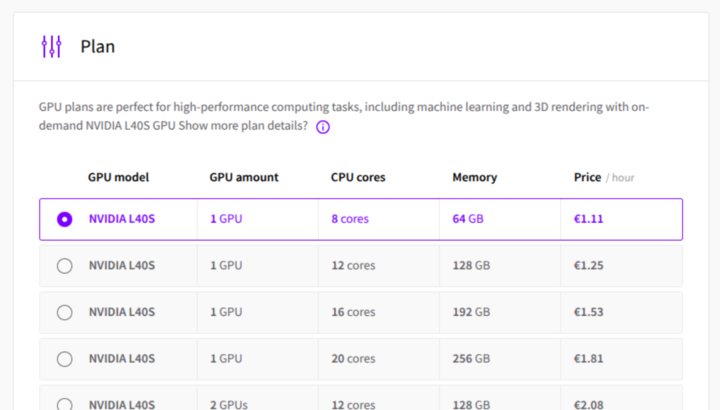Upcloud offers GPUs!